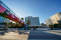 Westin Hotel and pedestrian overpass walkway Fort Lauderdale Beach FL