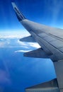 Westjets Boeing 737 -700 flying high with a clear blue sky Royalty Free Stock Photo