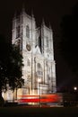 Westminster abbey London England at night Royalty Free Stock Photo