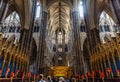 Westminster Abbey Nave Facing the Choir and Main Altar and the Coronation Spot