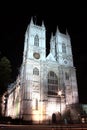 Westminster Abbey at night Royalty Free Stock Photo