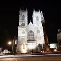 Westminster Abbey at Night Royalty Free Stock Photo