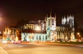 Westminster Abbey at night, London Royalty Free Stock Photo