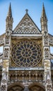 Westminster Abbey North Exterior Facade Detail Royalty Free Stock Photo