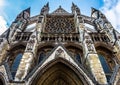 Westminster Abbey North Exterior Facade Detail Royalty Free Stock Photo