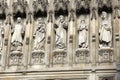 Westminster Abbey statues Royalty Free Stock Photo