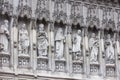 Westminster abbey statues representing the 20th century martyrs Royalty Free Stock Photo