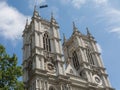 Westminster Abbey, titled the Collegiate Church of Saint Peter, Gothic abbey church in the City of Westminster, London, England Royalty Free Stock Photo