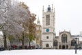 Westminster Abbey in winter the Collegiate Church of Saint Peter at Westminster London, Europe Royalty Free Stock Photo