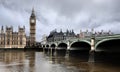 Westminster Bridge with Big Ben in London