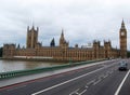 Westminster bridge, Houses of parliament and London Big Ben, UK Royalty Free Stock Photo