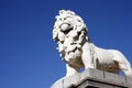 Westminster Bridge Lion Statue Royalty Free Stock Photo