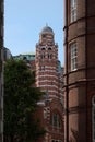 Westminster Cathedral side tower from street level