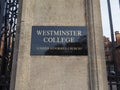 Westminster College in Cambridge Royalty Free Stock Photo