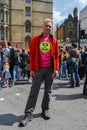 WESTMINSTER, LONDON - 22 April 2023: Chris Packham at Extinction Rebellion\'s Unite For Nature Rally on Earth Day