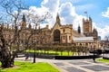 Westminster palace courtyard and Victoria tower, London, UK Royalty Free Stock Photo
