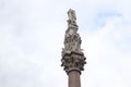 Westminster Scholars War Memorial in London, UK under a bright cloudy sky Royalty Free Stock Photo