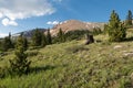 Weston Peak 13,572 feet near the Weston Pass Royalty Free Stock Photo