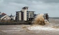 Weston-super-Mare storms and gales Royalty Free Stock Photo