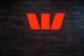 Westpac bank logo.