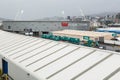 Westpac Stadium, Wellington, New Zealand, as seen from the docks