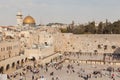 The westren wall and dome of the rock Royalty Free Stock Photo