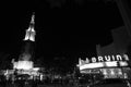 Westwood cinemas at night