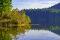 Westwood lake during the fall in Nanaimo, BC, Canada