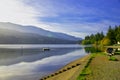 Westwood lake during the fall in Nanaimo, BC, Canada Royalty Free Stock Photo