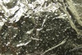 Wet Aluminum Foil With Water for Background Royalty Free Stock Photo