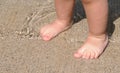 Wet baby legs Royalty Free Stock Photo