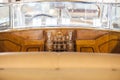 Wet bar detail in a classic luxury car Royalty Free Stock Photo
