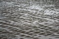 Wet beach sand ripples Royalty Free Stock Photo