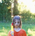 Wet Boy Fooling Around Squirting Water