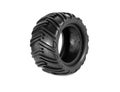 Wet car tire one on white background Royalty Free Stock Photo