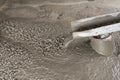 Wet Cement. ready mixed concrete for floor pouring Royalty Free Stock Photo