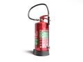 Wet chemical Fire extinguisher 3d render on white background