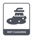 wet cleaning icon in trendy design style. wet cleaning icon isolated on white background. wet cleaning vector icon simple and Royalty Free Stock Photo