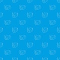 Wet cleaning pattern vector seamless blue