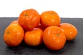 Wet clementines fruits