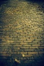 Wet cobbled floor Royalty Free Stock Photo