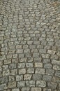 Wet cobbled Road Close up Royalty Free Stock Photo