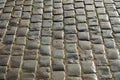 Wet cobbles of block pavement Royalty Free Stock Photo