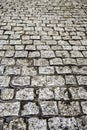 Wet cobblestone floor Royalty Free Stock Photo