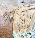 Wet colored clay. Earth natural background