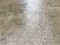 Wet concrete floor Royalty Free Stock Photo