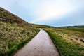 Wet countryside path - Seven Sisters, Sussex UK