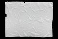 Wet crumpled glued paper background or texture Royalty Free Stock Photo