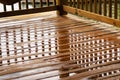 Wet Deck Reflections/Corner View Royalty Free Stock Photo