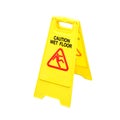 Wet floor caution sign